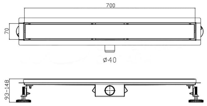 Haiba трап HB937ST (11.2х74 см)