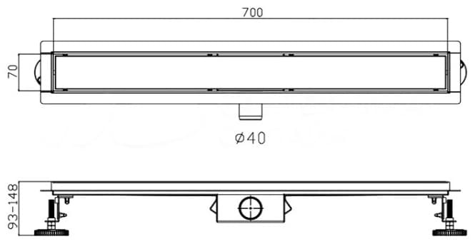 Haiba трап HB947ST (11.2х74 см)