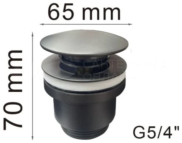 Донный клапан без перелива Haiba HB643GR 32 мм