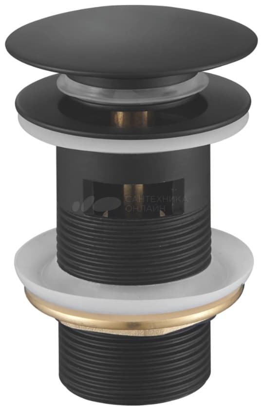 Донный клапан с переливом Haiba HB677BL 32 мм, 1 1/4