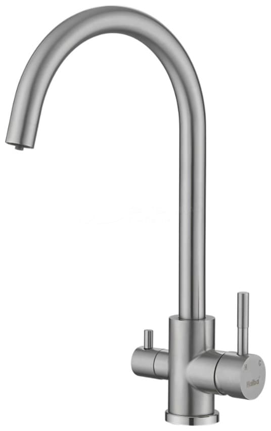 Смеситель Haiba HB433G, нержавеющая сталь, цвет графит