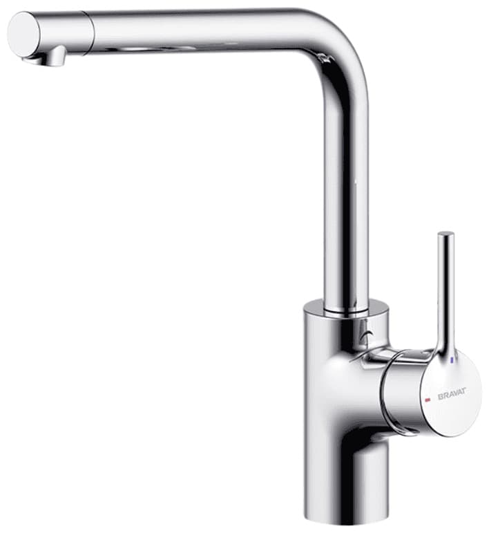 Смеситель BRAVAT F717CH, латунь, цвет хром