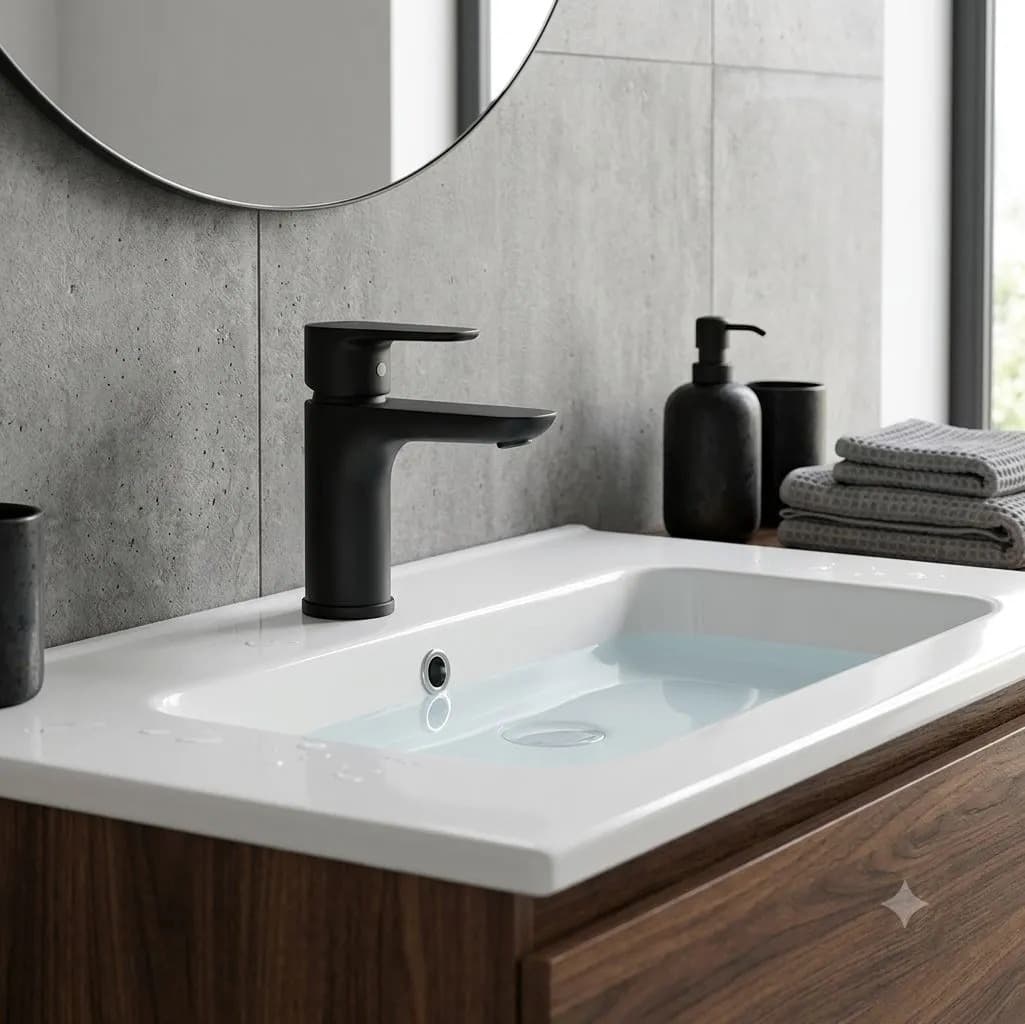 Смеситель CREO TSSW1001, латунь, цвет черный