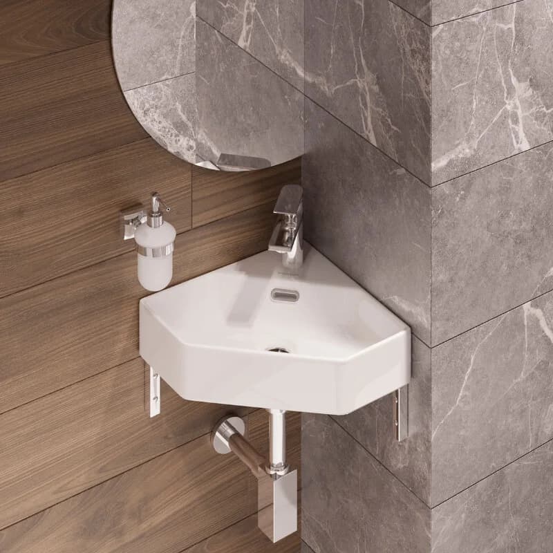 Раковина Sanita Luxe Line WB.CR/Line/35-C/WHT.G/S1, 49 см, фарфор, цвет белый
