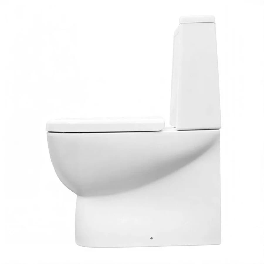 Унитаз-компакт Sanita Luxe Infinity Rimless WC.CC/Infinity/2-SlimDM.Rim/WHT.G/S1, безободковый, крышка микролифт, цвет белый