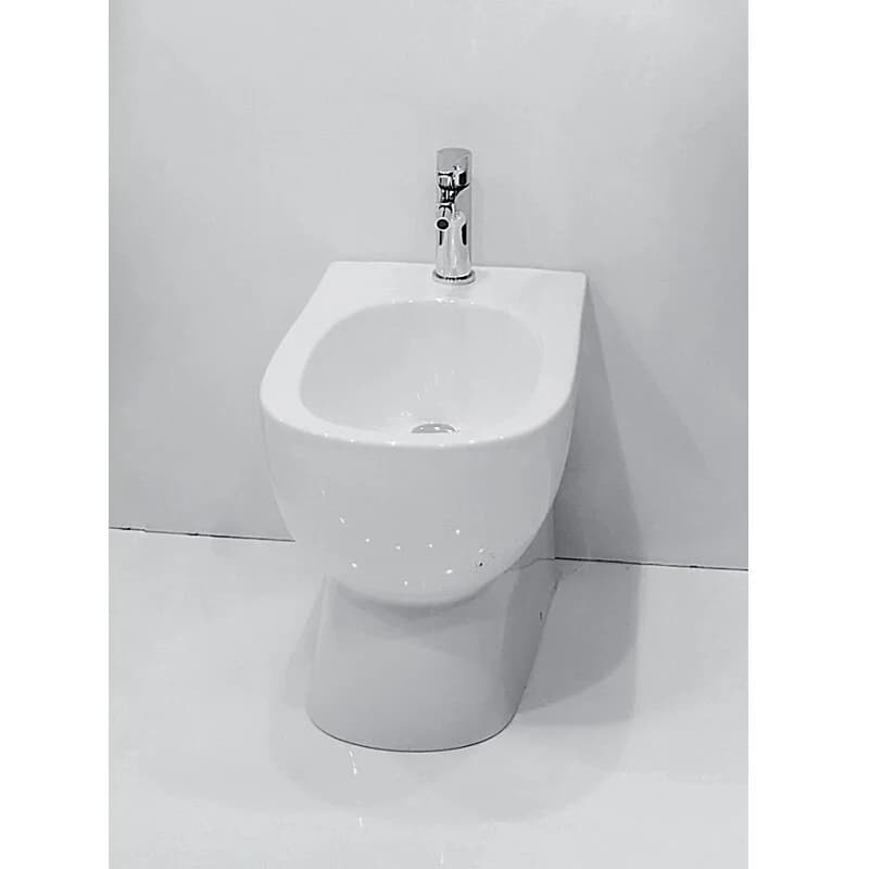 Комплект напольного унитаза с биде Sanita Luxe Art, BD.FS/Art/C/WHT.G/S1/WC.CC/Art/2-DM/WHT.G/S1, белый