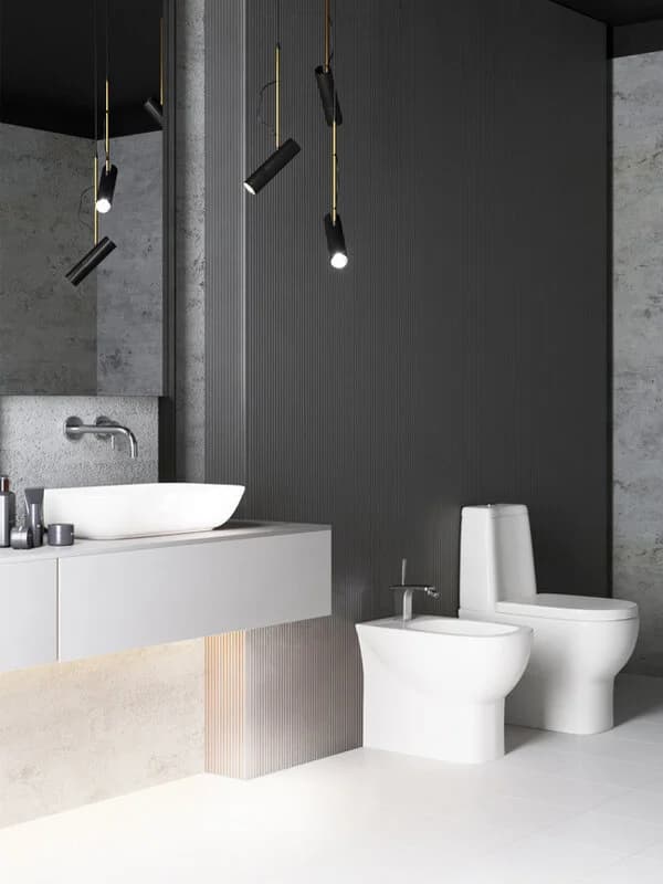 Биде Sanita Luxe Infinity BD.FS/Infinity/C/WHT.G/S1 напольное