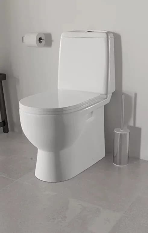 Напольный унитаз-компакт Sanita Luxe Best Comfort WC.CC/Best/2-DM/WHT.G/S1, крышка микролифт