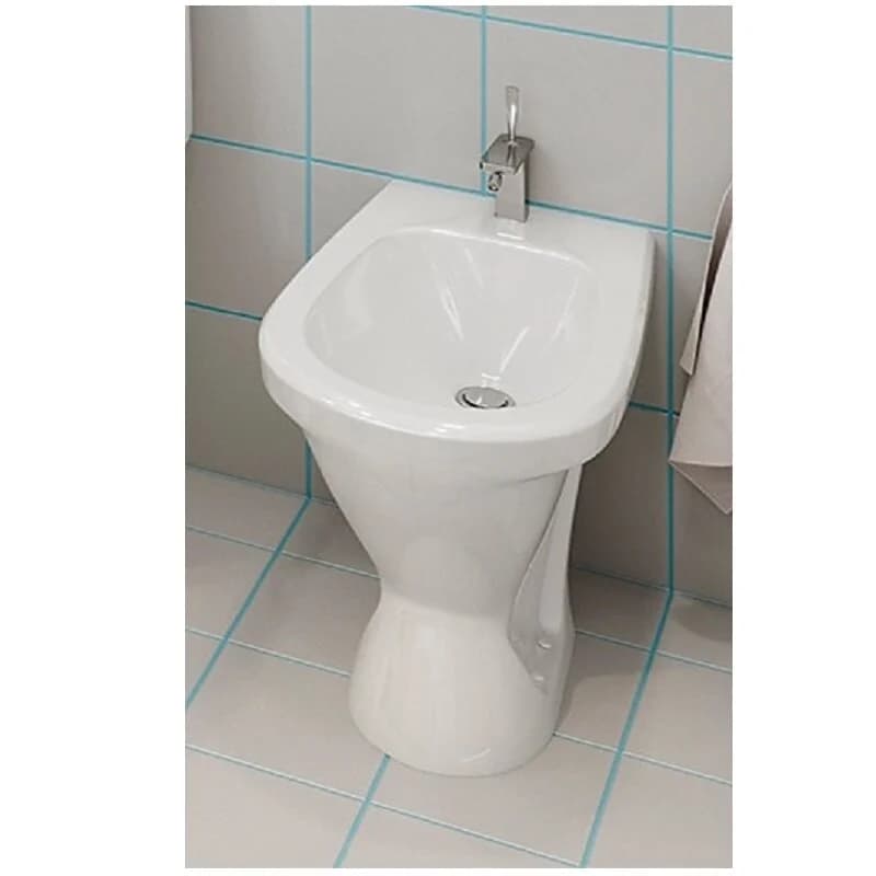 Комплект унитаз-компакт с биде Sanita Самарский WC.CC/Samarsky/2-TM/WHT.G/S1/BD.FS/Samarsky/C/WHT.G/S1, цвет белый
