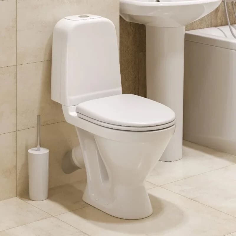 Комплект унитаз-компакт с биде Sanita Самарский WC.CC/Samarsky/2-TM/WHT.G/S1/BD.FS/Samarsky/C/WHT.G/S1, цвет белый