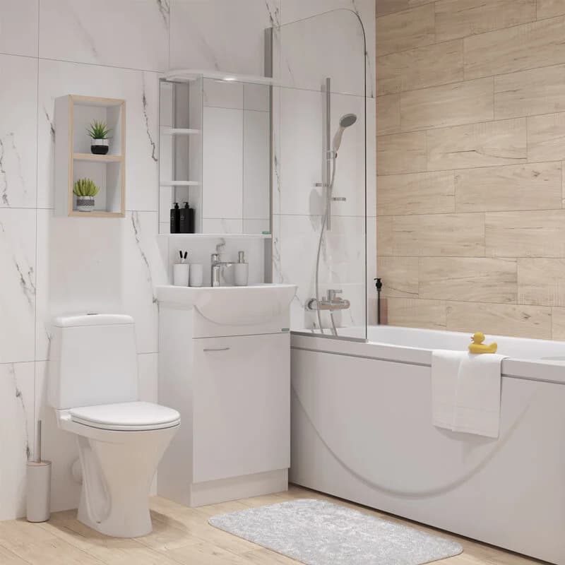 Напольный унитаз Sanita Аттика WC.CC/Attica/1-P/WHT.G/S1, крышка стандарт