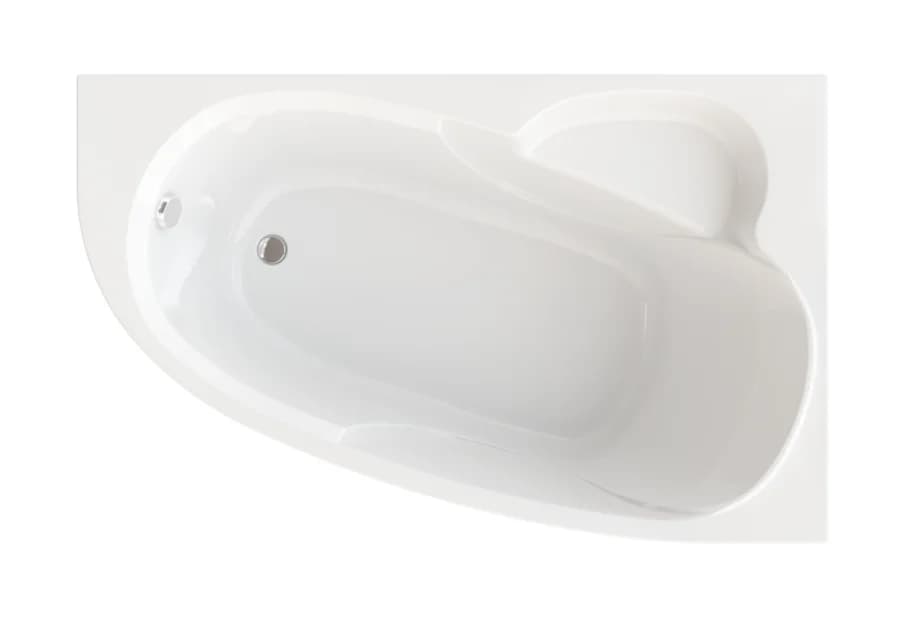 Ванна акриловая Triton OMP Николь Щ0000048679/Щ0000048680, 160 x 100 см, левая/правая, белая