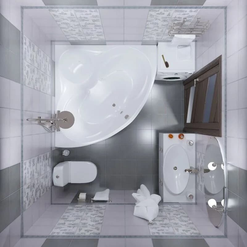 Ванна акриловая Triton OMP Сабина Экстра Н0000099987, 160 x 160 см, белая