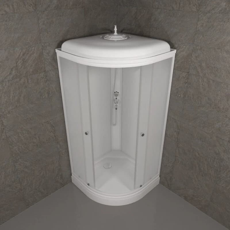 Душевая кабина Triton Ультра Щ0000064622, 80 x 80 см, поддон А 17 см, стекло Вельвет, профиль белый