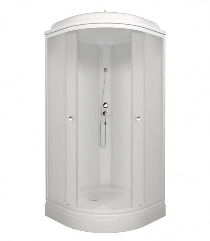 Душевая кабина Triton Экстра Щ0000066360, 88 x 88 см, поддон А 17 см, стекло Вельвет, профиль белый