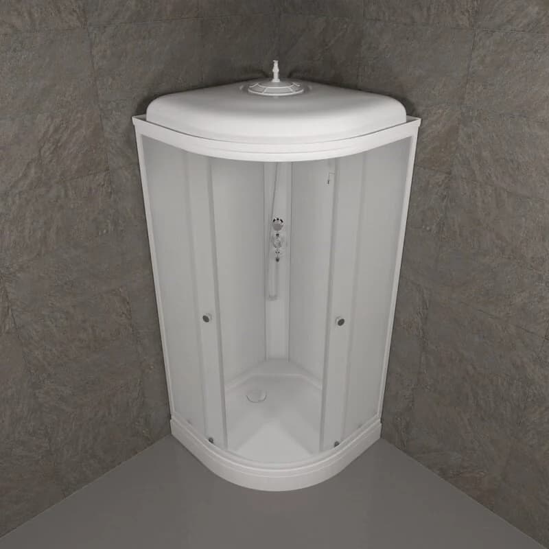 Душевая кабина Triton Экстра Щ0000066360, 88 x 88 см, поддон А 17 см, стекло Вельвет, профиль белый