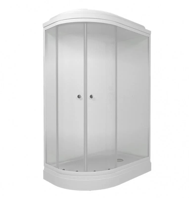 Душевая кабина Triton Коралл-Лайт Щ0000068945/Щ0000068946, 120 x 80 см, поддон А 17 см, левая/правая, стекло Градиент, профиль белый