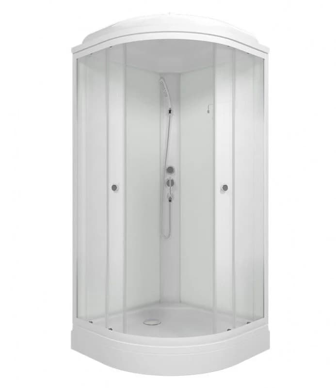 Душевая кабина Triton Лайт Щ0000061844, 90 x 90 см, поддон А 17 см, стекло Градиент, профиль белый