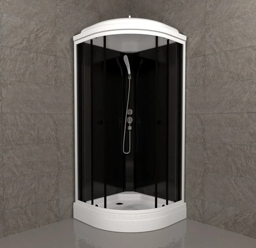 Душевая кабина Triton Нова Щ0000065774, 88 x 88 см, поддон А 17 см, стекло прозрачное, профиль белый