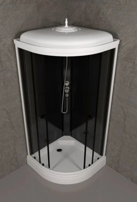 Душевая кабина Triton Нова Щ0000065774, 88 x 88 см, поддон А 17 см, стекло прозрачное, профиль белый
