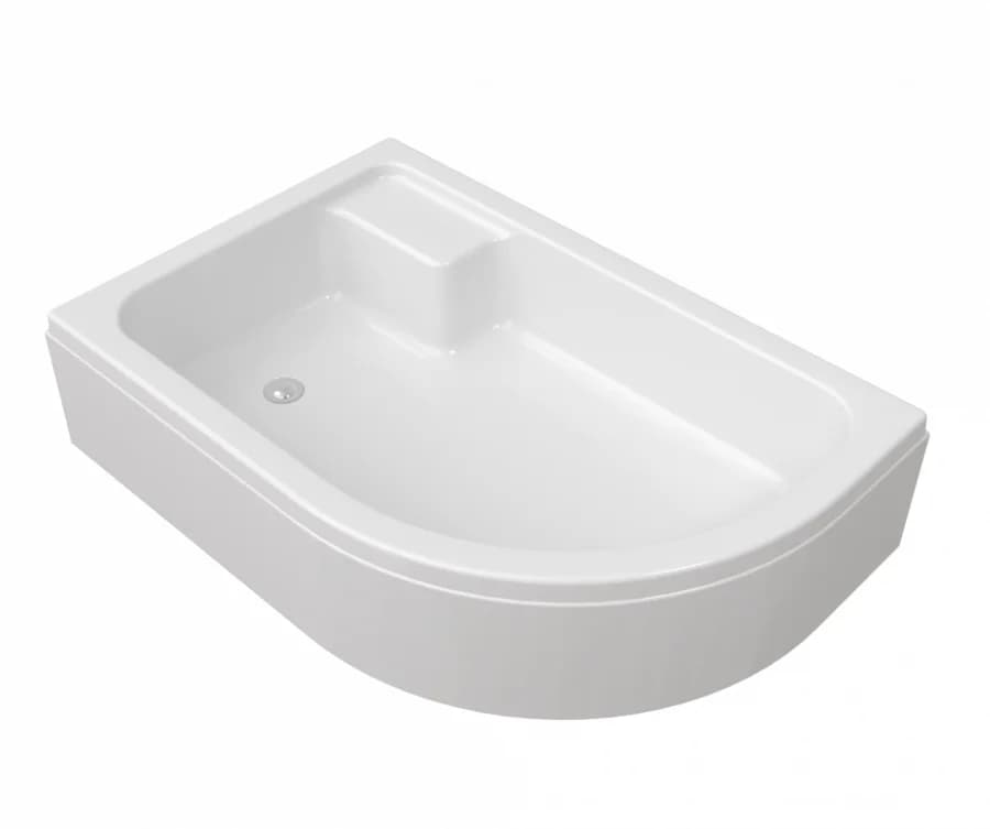 Поддон душевой Triton ПД18 Щ0000038231/Щ0000038232, 120 x 80 см, средний 31 см, прямоугольный-асимметричный, белый, левый/правый