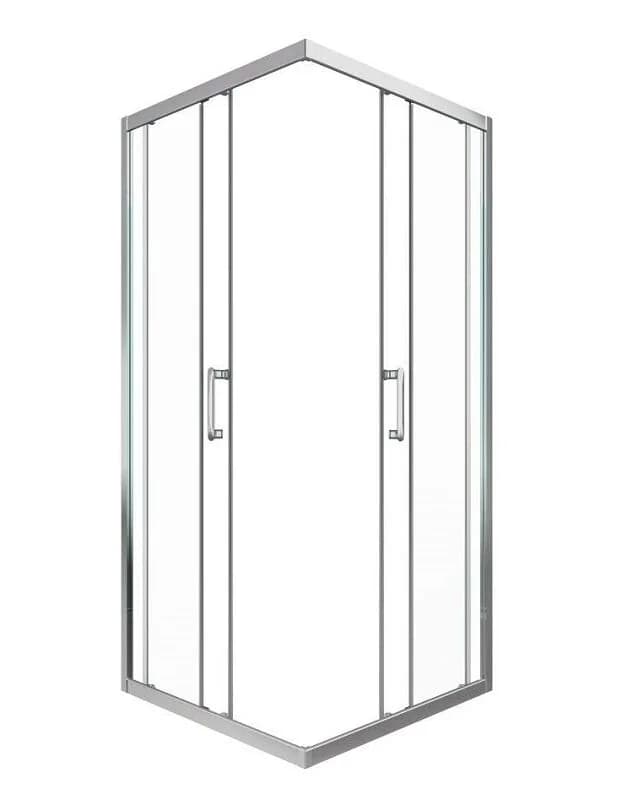Душевой уголок Triton Фикс Щ0000067439, 90 x 90 см, стекло прозрачное, профиль хром