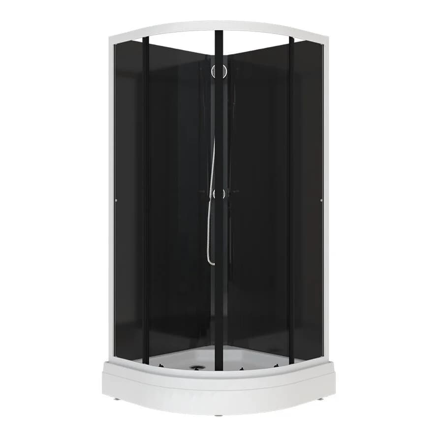 Душевая кабина Triton Нова Щ0000076115, 88 x 88 см, поддон 17 см, стекло прозрачное, профиль белый