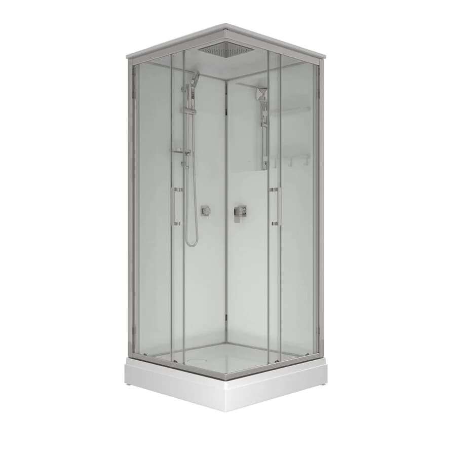 Душевая кабина Triton Рич Блэк 90*90 А Щ0000080390, 90 x 90 см, с крышей, стекло прозрачное, профиль хром