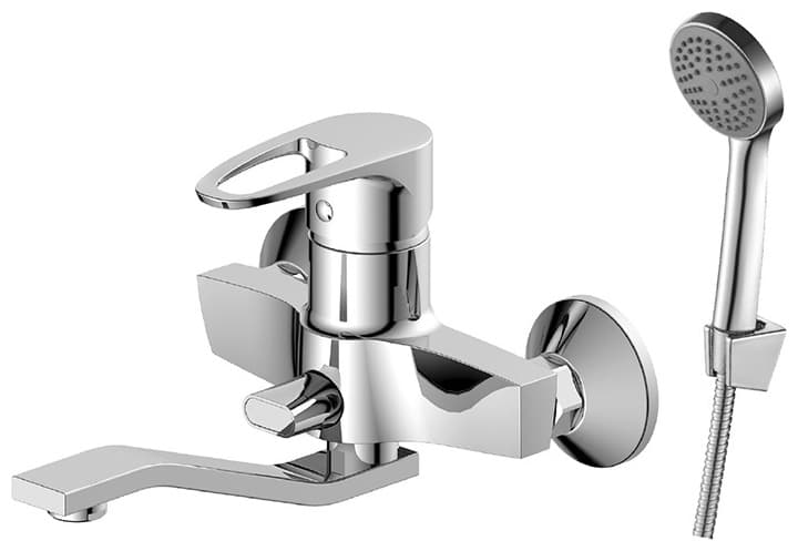 Смеситель для ванны DecoRoom DR70044-1, латунь, цвет хром