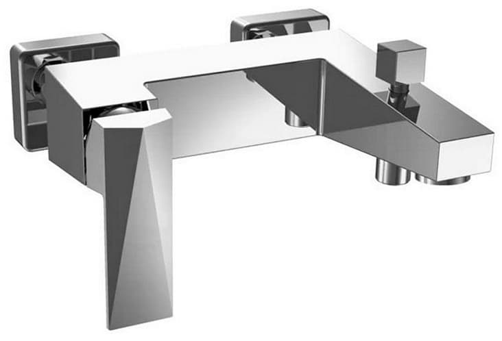 Смеситель для ванны с душем BRAVAT Iceberg F676110C-01 Silver, однозахватный