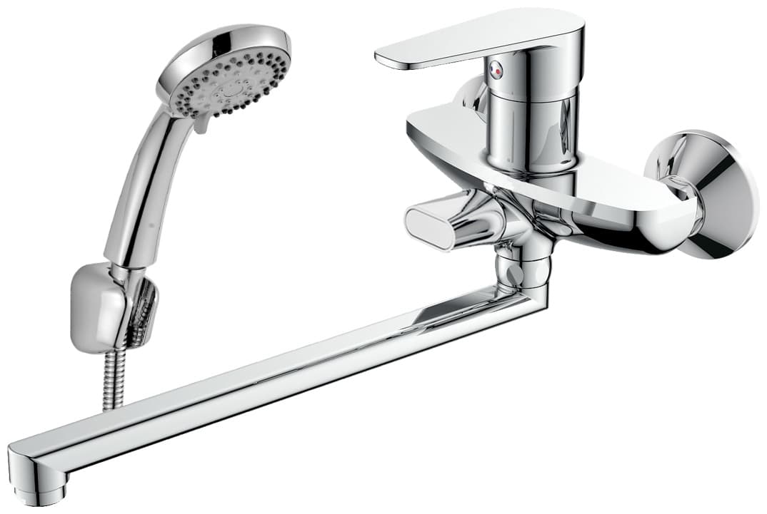 Смеситель для ванны DecoRoom DR72043 , латунь, цвет хром