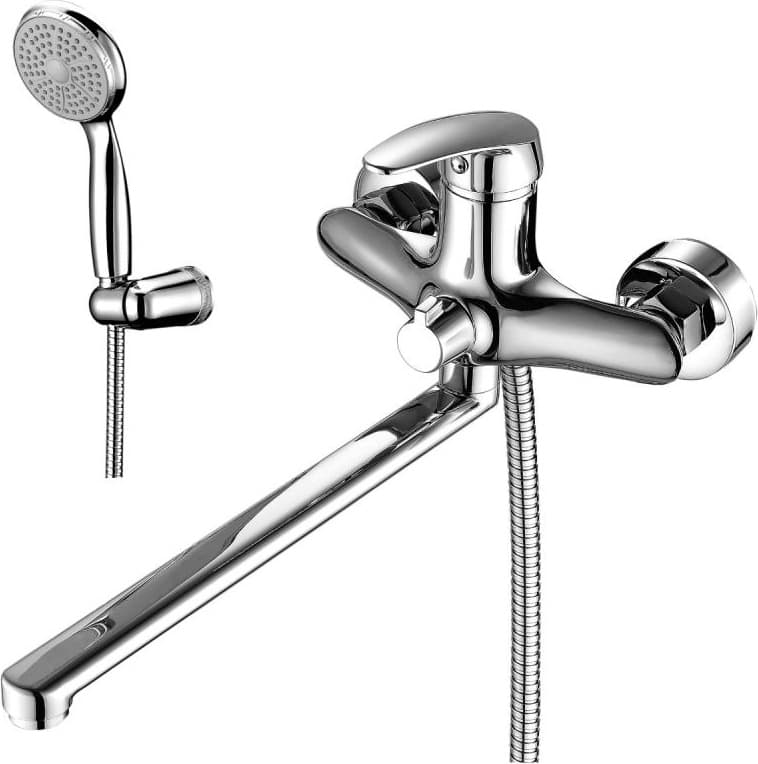 Смеситель для ванны Lemark Linara LM0451C, латунь, цвет серебристый