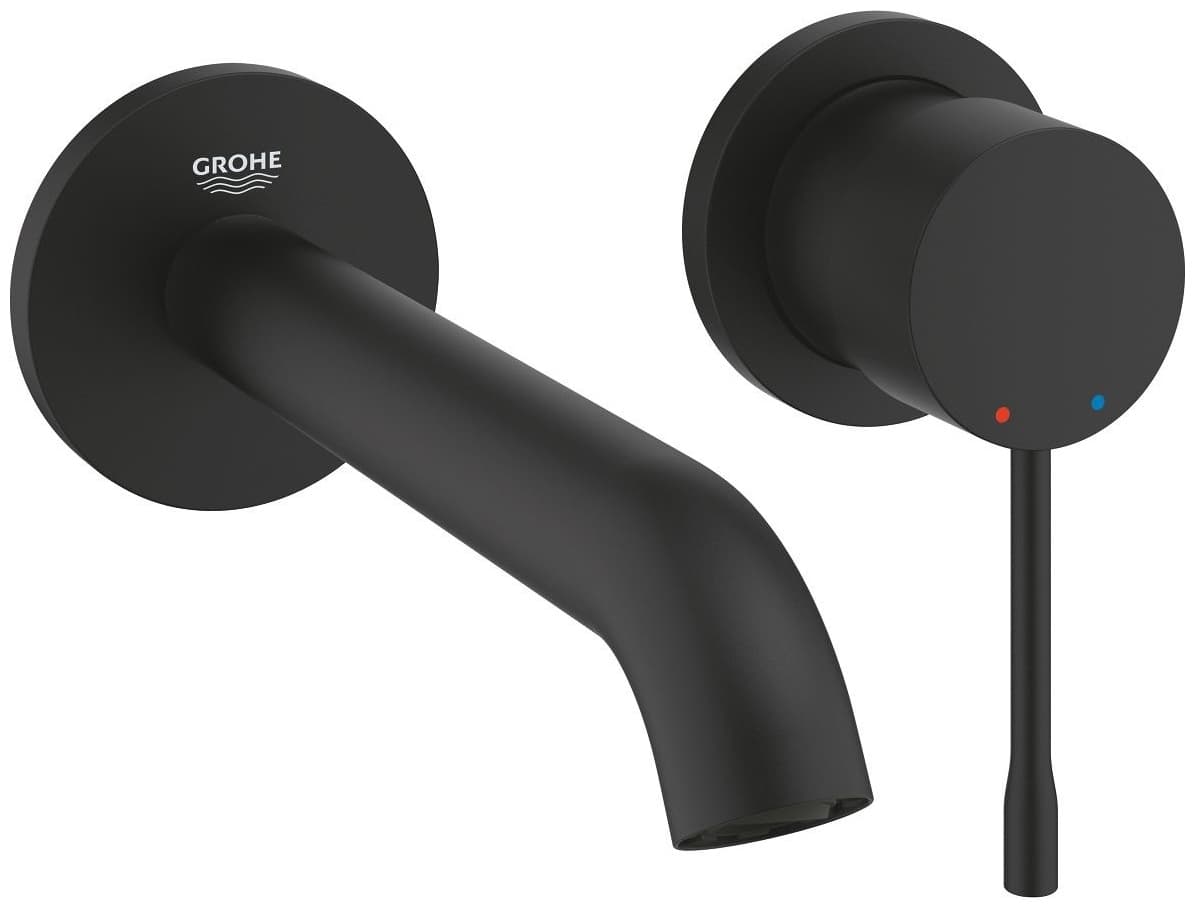 Смеситель для раковины (умывальника) Grohe 29192KF1 цвет черный, однозахватный
