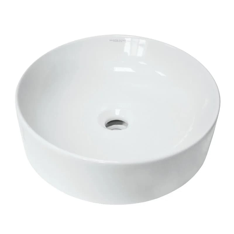 Раковина Sanita Luxe Best Slim WB.CT/Best/40-N.Slim/WHT.G/S1, 40 см, фарфор, цвет белый