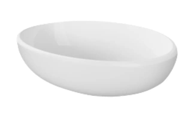 Раковина Sanita Luxe Ringo У84088, 53 см, накладная, фарфор, белый